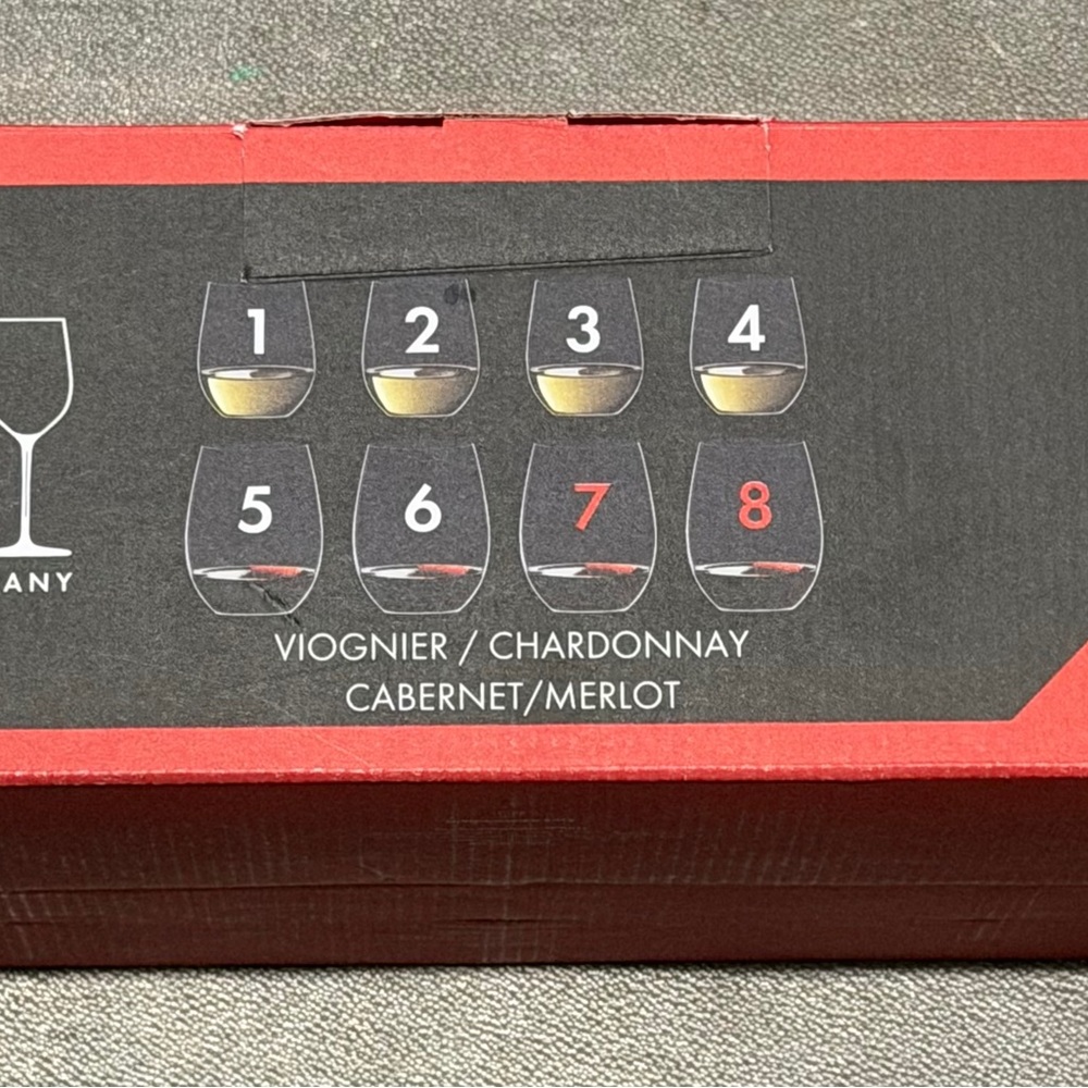 RIEDEL THE O WINE TUMBLER CABERNET/MERLOT + VIOGNIER/CHARDONNAY